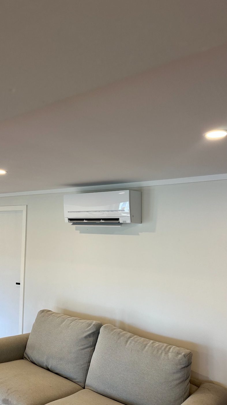 Split system installation — HR Air, Newcastle & Hunter